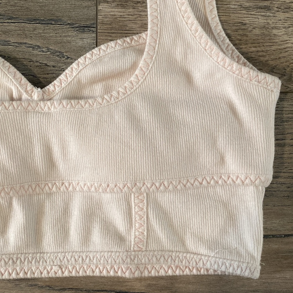 For love & lemon Women's Cream crop top - Picture 7 of 11